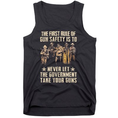 The First Rule Of Gun Safety Tank Top