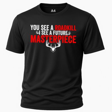 Taxidermy From Roadkill To Masterpiece Taxidermist Deer Gift Cooling Performance Crew T-Shirt