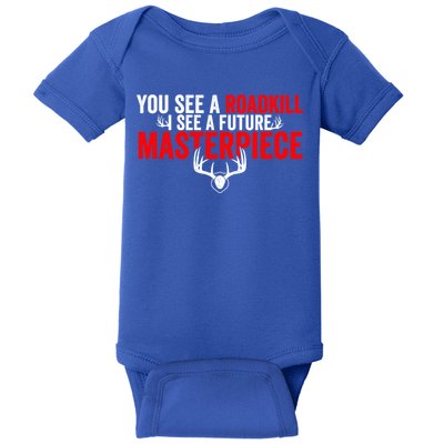 Taxidermy From Roadkill To Masterpiece Taxidermist Deer Gift Baby Bodysuit