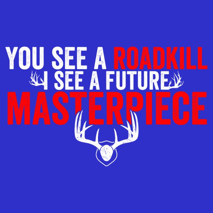 Taxidermy From Roadkill To Masterpiece Taxidermist Deer Gift Women's V-Neck T-Shirt