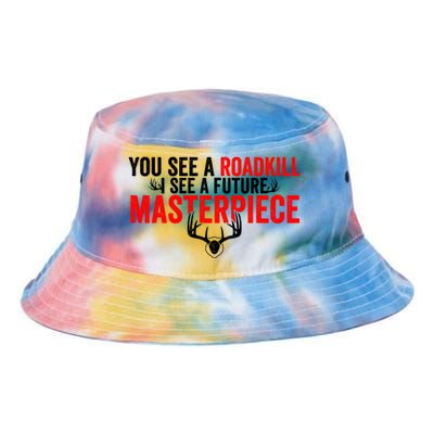 Taxidermy From Roadkill To Masterpiece Taxidermist Deer Gift Tie Dye Newport Bucket Hat