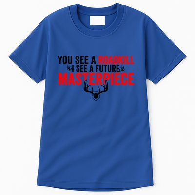 Taxidermy From Roadkill To Masterpiece Taxidermist Deer Gift Tall T-Shirt