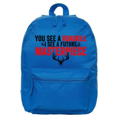 Taxidermy From Roadkill To Masterpiece Taxidermist Deer Gift 16 in Basic Backpack
