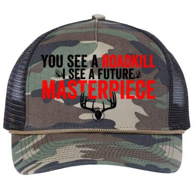 Taxidermy From Roadkill To Masterpiece Taxidermist Deer Gift Retro Rope Trucker Hat Cap