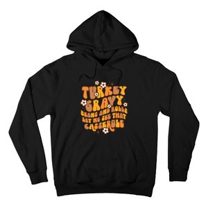 Thanksgiving Feast Retro Turkey Gravy Beans & Rolls Casserole Hoodie