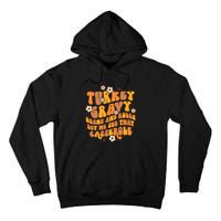 Thanksgiving Feast Retro Turkey Gravy Beans & Rolls Casserole Tall Hoodie