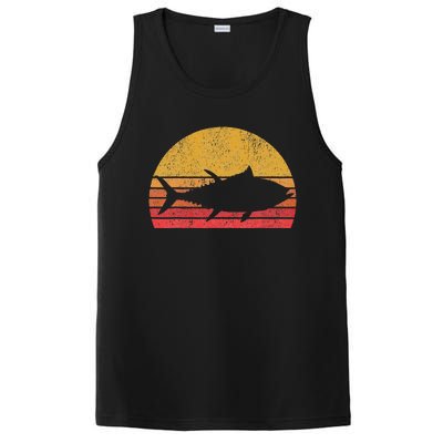 Tuna Fishing Retro Sunset Bluefin Fisherman PosiCharge Competitor Tank