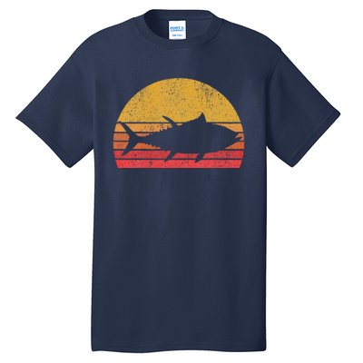 Tuna Fishing Retro Sunset Bluefin Fisherman Tall T-Shirt