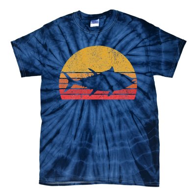 Tuna Fishing Retro Sunset Bluefin Fisherman Tie-Dye T-Shirt