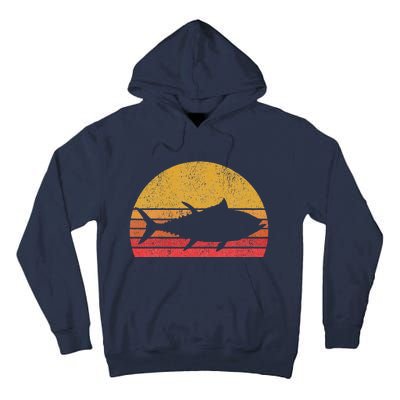 Tuna Fishing Retro Sunset Bluefin Fisherman Tall Hoodie