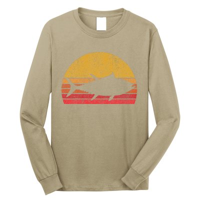 Tuna Fishing Retro Sunset Bluefin Fisherman Long Sleeve Shirt