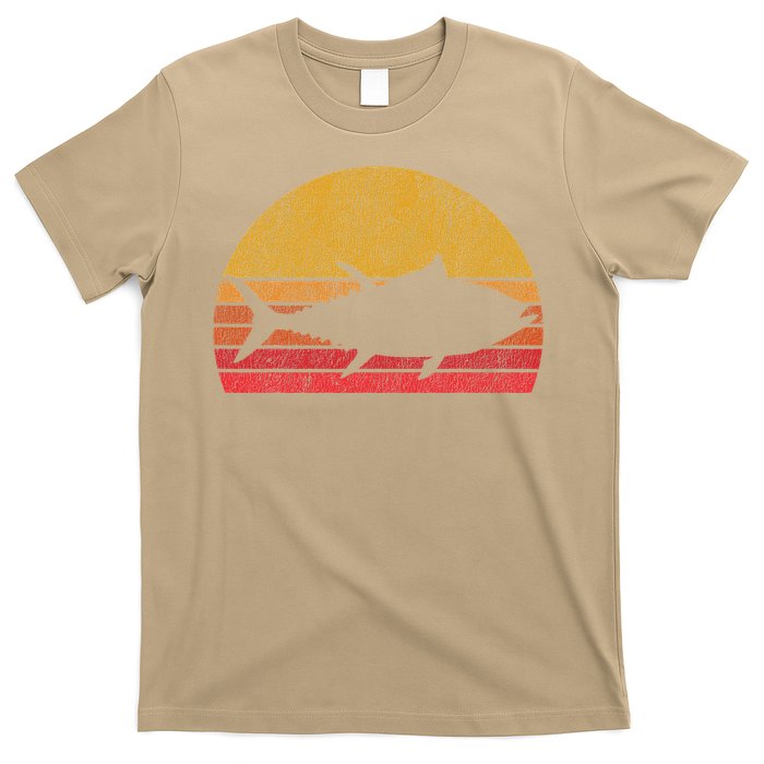 Tuna Fishing Retro Sunset Bluefin Fisherman T-Shirt