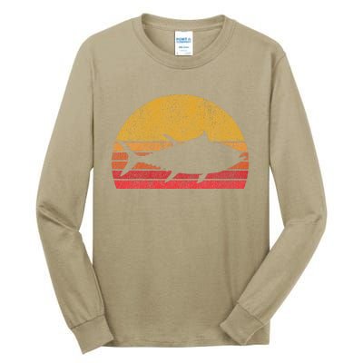 Tuna Fishing Retro Sunset Bluefin Fisherman Tall Long Sleeve T-Shirt