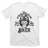 True Freedom Ride To Live Live To Ride Biker T-Shirt