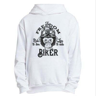 True Freedom Ride To Live Live To Ride Biker Urban Pullover Hoodie