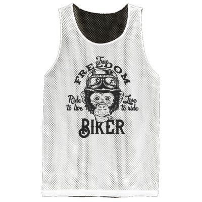 True Freedom Ride To Live Live To Ride Biker Mesh Reversible Basketball Jersey Tank