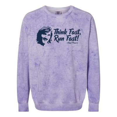 Think Fast Run Fast Colorblast Crewneck Sweatshirt