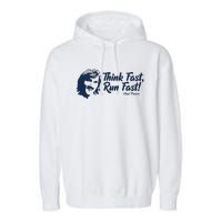 Think Fast Run Fast Garment-Dyed Fleece Hoodie