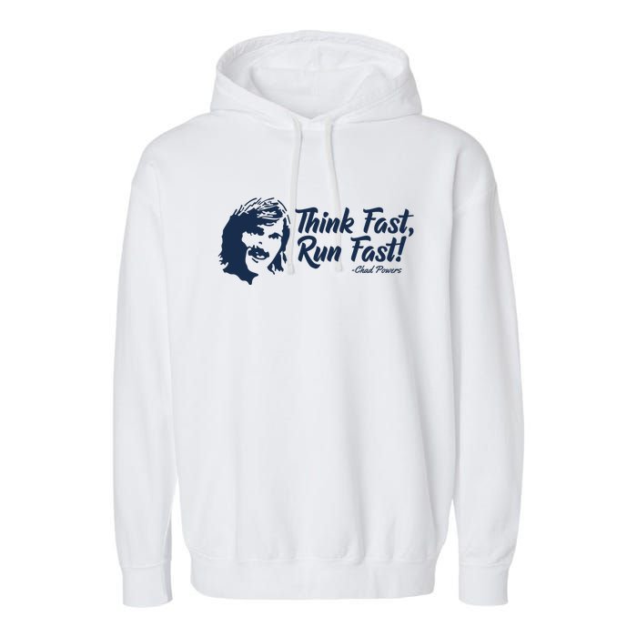 Think Fast Run Fast Garment-Dyed Fleece Hoodie