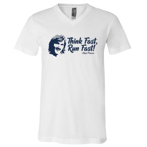 Think Fast Run Fast V-Neck T-Shirt