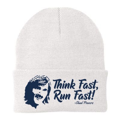 Think Fast Run Fast Knit Cap Winter Beanie