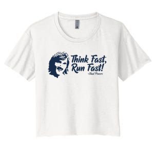 Think Fast Run Fast Women's Crop Top Tee