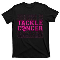 Tackle Football Ribbon Breast Cancer Awareness T-Shirt