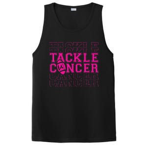 Tackle Football Ribbon Breast Cancer Awareness PosiCharge Competitor Tank