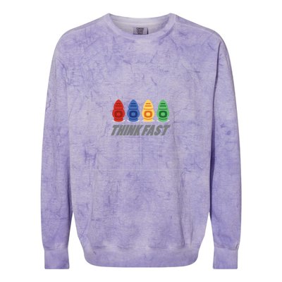 Think Fast Robots Colorblast Crewneck Sweatshirt