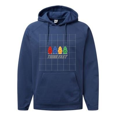 Think Fast Robots Performance Fleece Hoodie