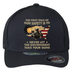 The First Rule Of Gun Safety Is To Never Let The Governt Flexfit Unipanel Trucker Cap