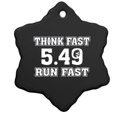 Think Fast Run Fast 5.49 Lover New York Pennsylvania Football Ceramic Star Ornament