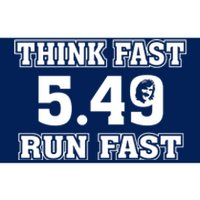 Think Fast Run Fast 5.49 Lover New York Pennsylvania Football Bumper Sticker