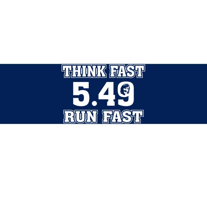 Think Fast Run Fast 5.49 Lover New York Pennsylvania Football Bumper Sticker