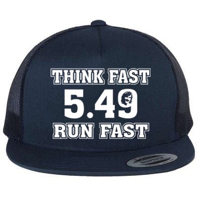 Think Fast Run Fast 5.49 Lover New York Pennsylvania Football Flat Bill Trucker Hat