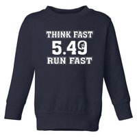 Think Fast Run Fast 5.49 Lover New York Pennsylvania Football Toddler Sweatshirt