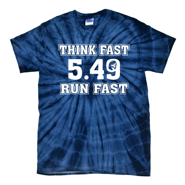 Think Fast Run Fast 5.49 Lover New York Pennsylvania Football Tie-Dye T-Shirt