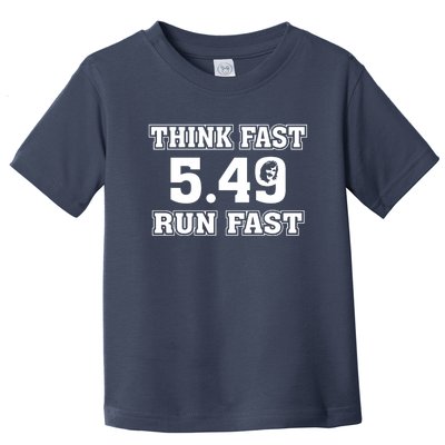 Think Fast Run Fast 5.49 Lover New York Pennsylvania Football Toddler T-Shirt