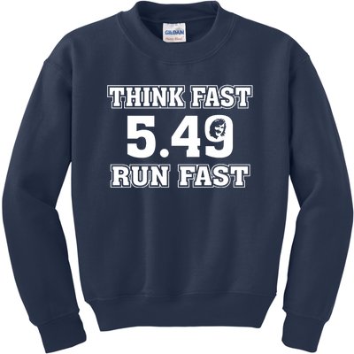 Think Fast Run Fast 5.49 Lover New York Pennsylvania Football Kids Sweatshirt