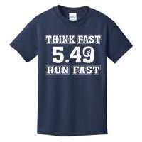 Think Fast Run Fast 5.49 Lover New York Pennsylvania Football Kids T-Shirt