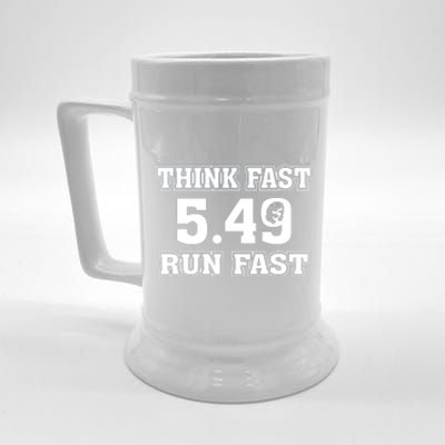 Think Fast Run Fast 5.49 Lover New York Pennsylvania Football Beer Stein