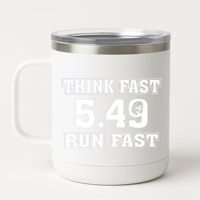 Think Fast Run Fast 5.49 Lover New York Pennsylvania Football 12 oz Stainless Steel Tumbler Cup