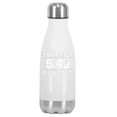 Think Fast Run Fast 5.49 Lover New York Pennsylvania Football Stainless Steel Insulated Water Bottle