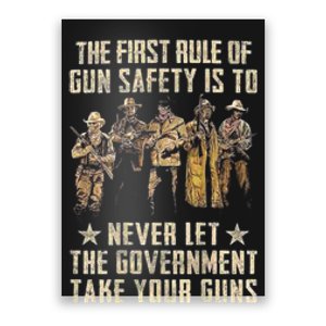 The First Rule Of Gun Safety (On Back) Poster