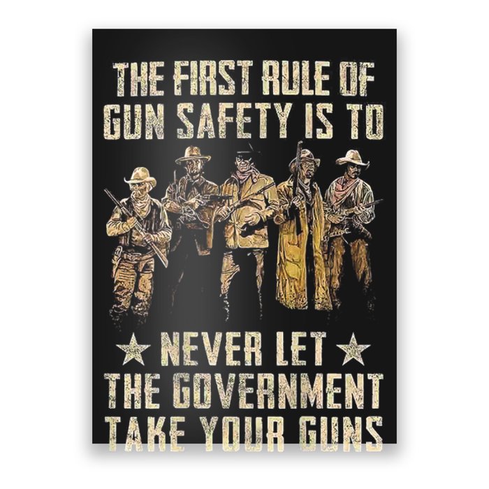 The First Rule Of Gun Safety (On Back) Poster