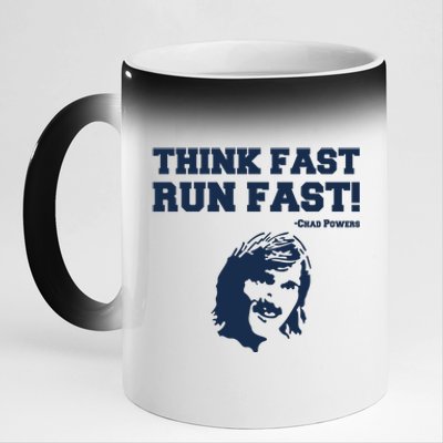 Think Fast Run Fast Chad Powers 11oz Black Color Changing Mug