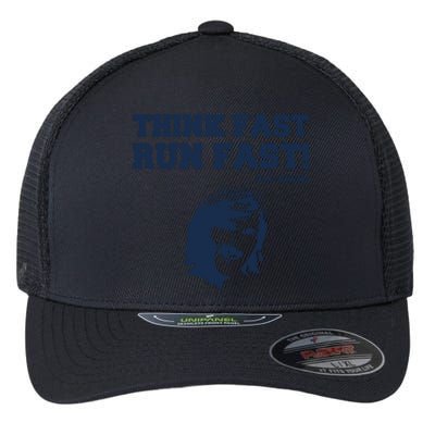 Think Fast Run Fast Chad Powers Flexfit Unipanel Trucker Cap