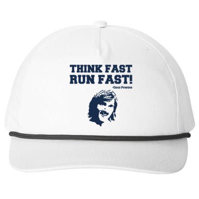 Think Fast Run Fast Chad Powers Snapback Five-Panel Rope Hat