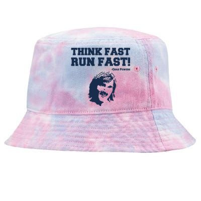 Think Fast Run Fast Chad Powers Tie-Dyed Bucket Hat