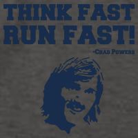 Think Fast Run Fast Chad Powers Vector Backpack